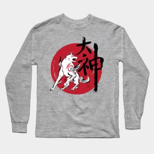 Great God sumi-e Long Sleeve T-Shirt